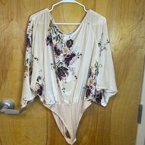 Floral Cream Bodysuit Top